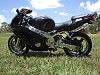 Quality Polishing example of Black Bike frame