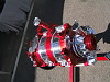 Quality Polishing example of Red Demo on Stand