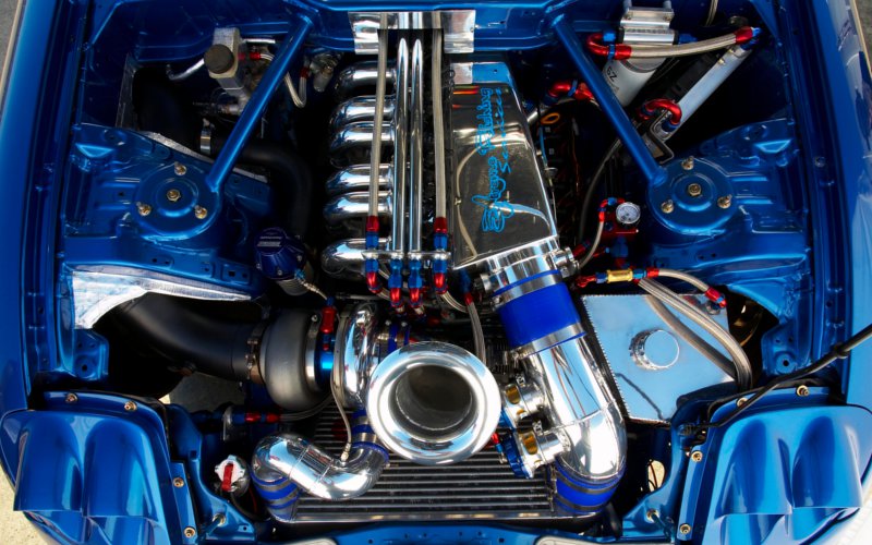 Polished Engine Bay